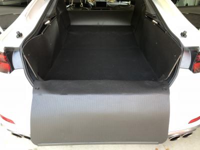 Beim Modell L11 klappen Sie die Rücksitze Ihres Audi A5 Sportback um und entfalten Sie einfach den Kofferraumschutz in der 2.Gebrauchsstellung bis zum Fahrersitz. Sie können jetzt lange, schwere, sperrige, spitze, schmutzige Gegenstände transportieren.