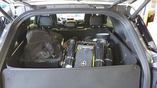 Im Kofferraum von Ford Explorer, transportieren Sie, was Sie wollen.