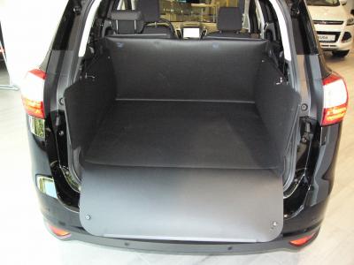 Passgenaue Kofferraumwanne für Ford Grand C-Max 7 Sitzer, der hohe Kofferraumschutz gegen Schmutz, Nässe und Beschädigung