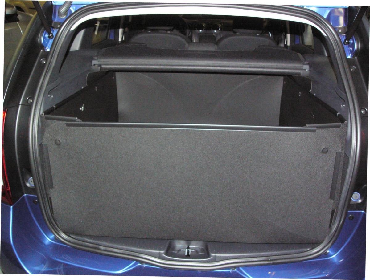 Passgenaue Kofferraumwanne für Dacia Sandero, der professionelle Kofferraumschutz gegen Schmutz, Nässe und Beschädigung