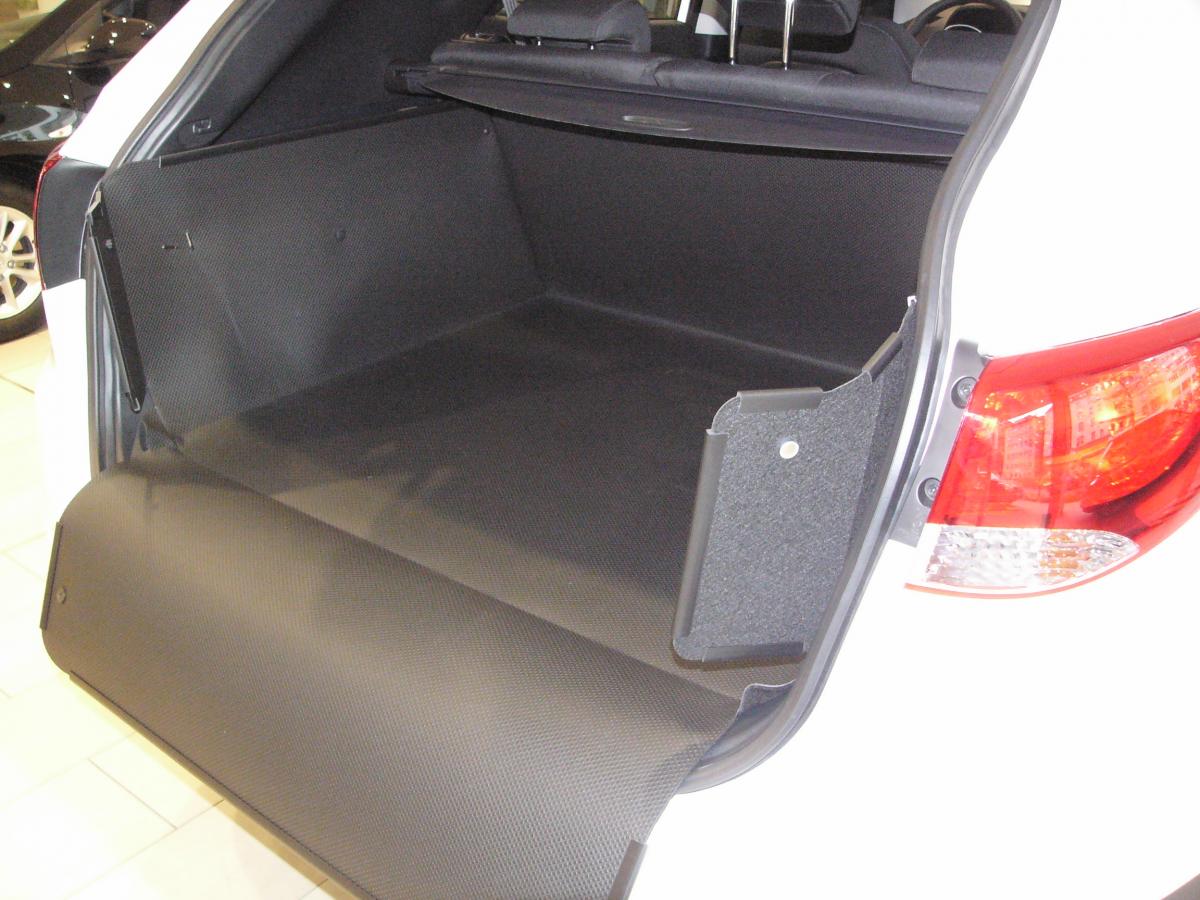 Der hohe Kofferraumschutz für Hyundai ix35,  Profi-Kofferraumwanne gegen Schmutz, Nässe und Beschädigung