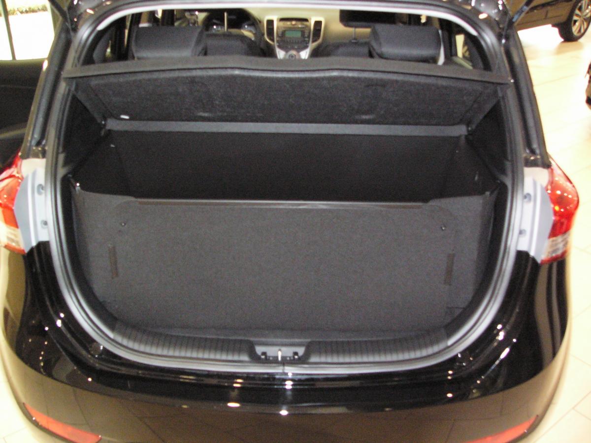 Der hohe Kofferraumschutz für Hyundai ix20,  passgenaue Kofferraumwanne gegen Schmutz, Nässe und Beschädigung