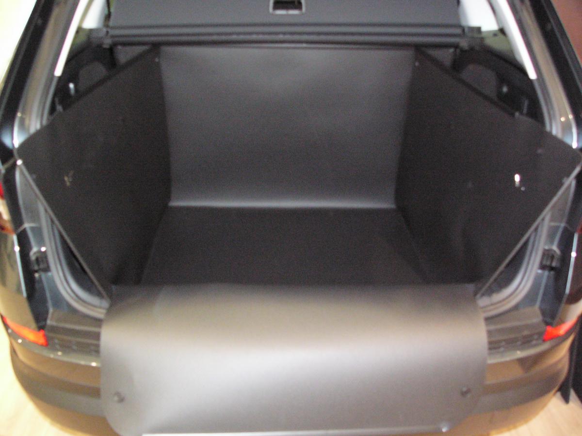 Professionelle Kofferraumwanne Skoda Kodiaq tiefer Ladeboden.  Stabil, wasserdicht und unverwüstlich