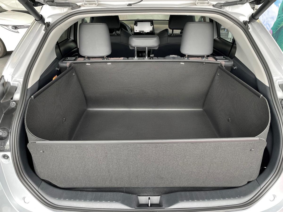 Das ist der Kofferrazumschutz, der selbst bei triefendem Hund trocken bleibt.